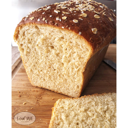 Honey Oatmeal Pan Loaf (*contains egg)