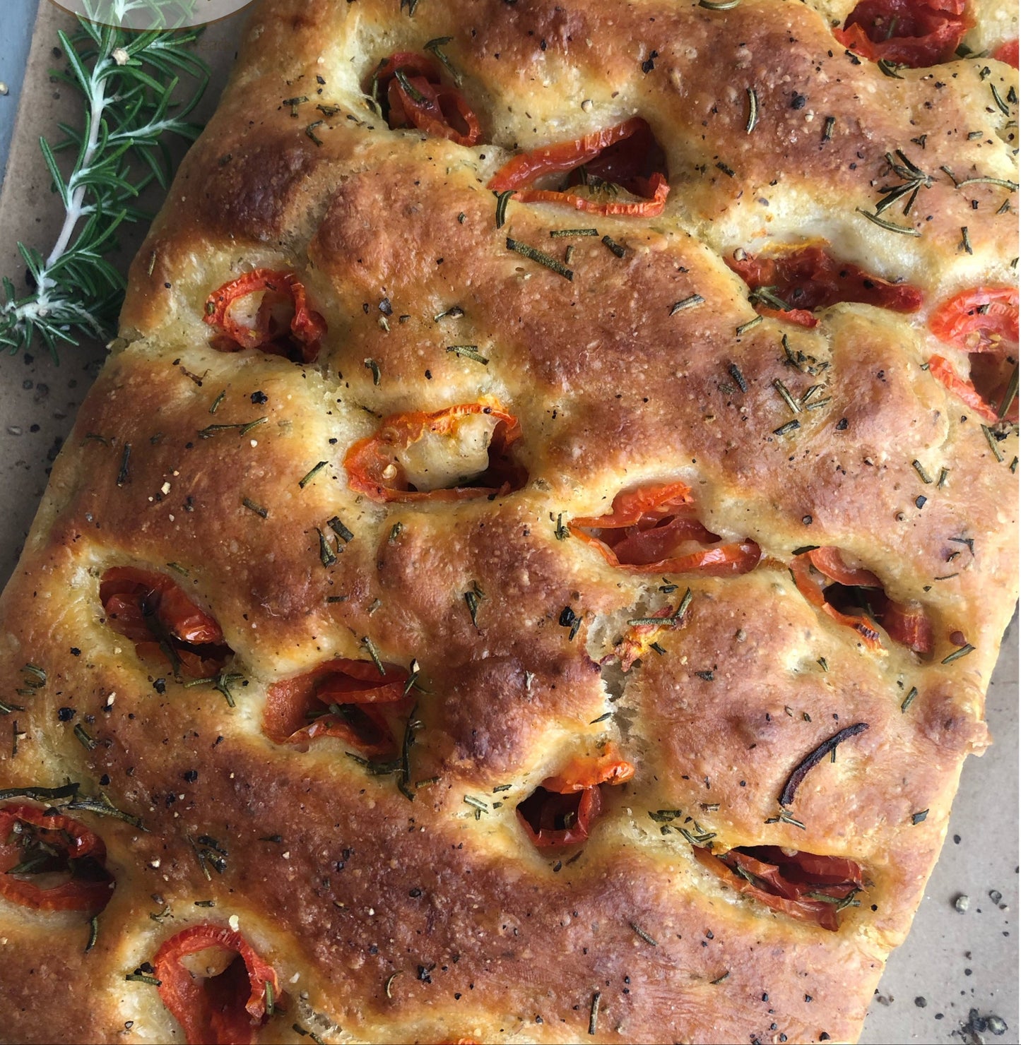 Tomato Rosemary Focaccia